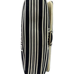 Chanel Black/White Leather Trim/Cloth Venise Biarritz Flap Bag 2019