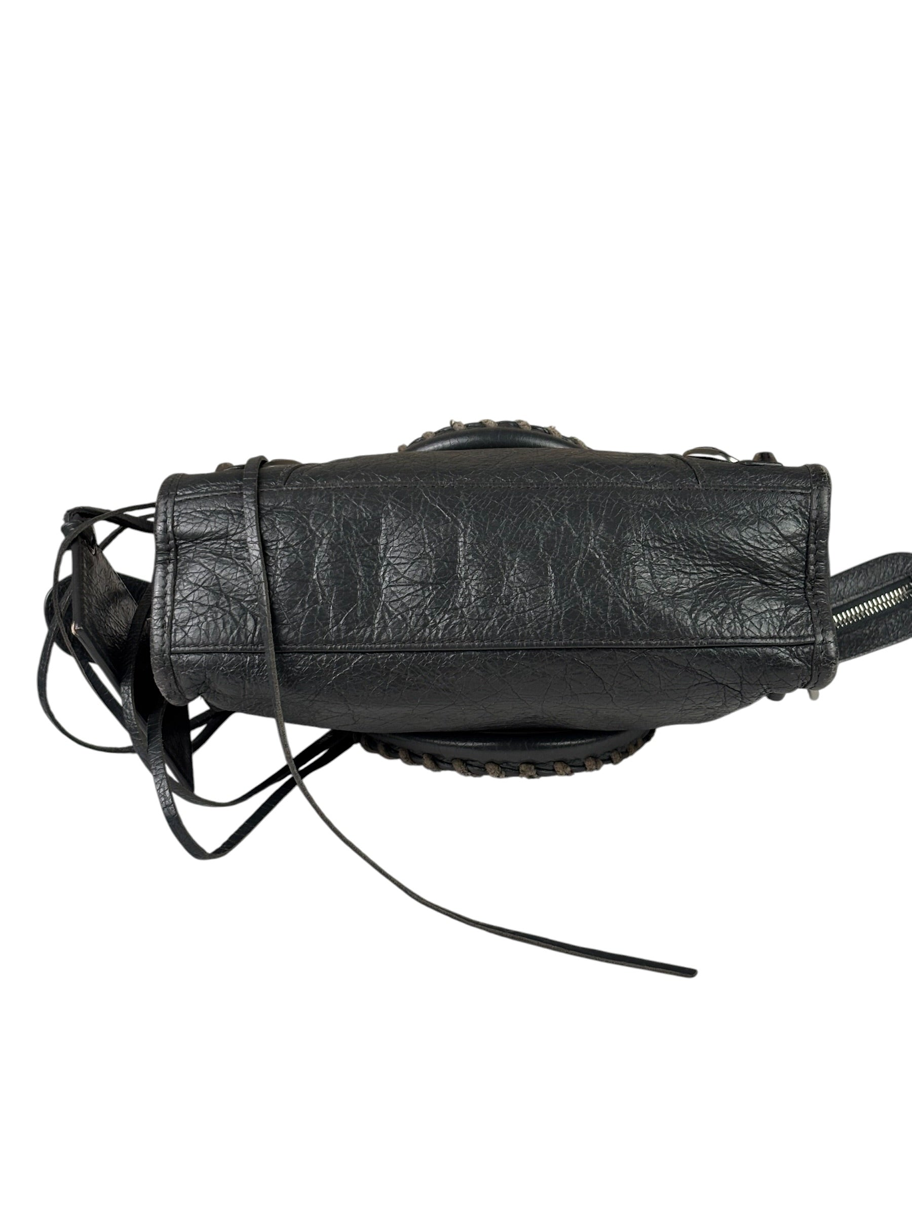 Balenciaga Grey Calfskin Mini Le City Bag