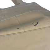 Chanel Vintage Beige Canvas Quilted Chocolate Bar Tote 2003
