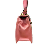 Gucci Sylvie Pink Mini Satin Embellished 2Way Handbag