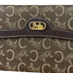 Celine Vintage Canvas Snap Trifold Wallet