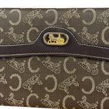 Celine Vintage Canvas Snap Trifold Wallet