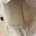Chanel Vintage Beige Denim/Leather Trim Camellia Rope Tote