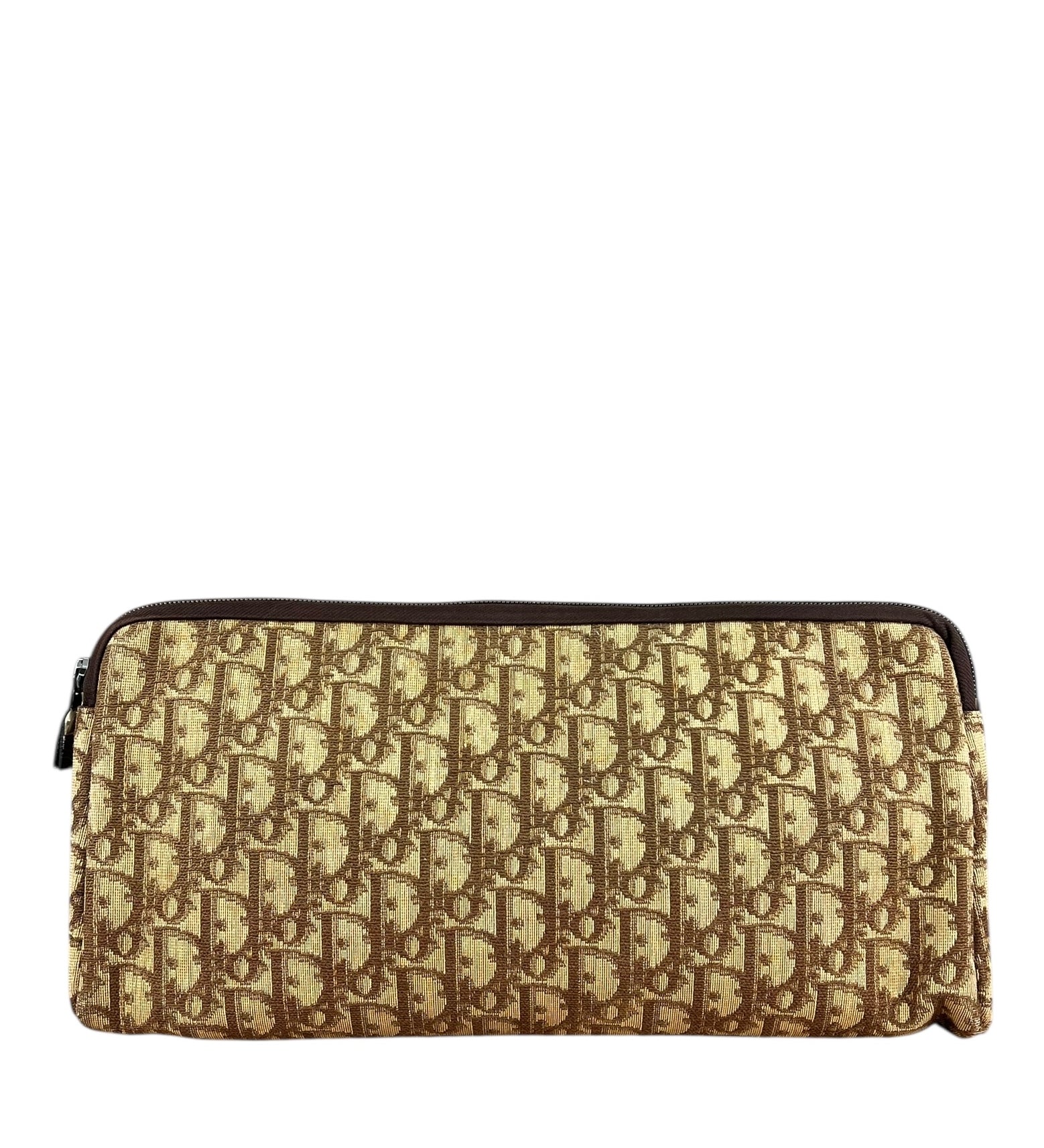 Christian Dior Vintage Canvas Trotter Clutch
