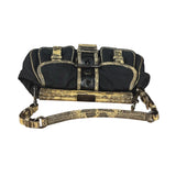 Prada Vintage Tessuto Lucertola Black Lizard Shoulder Bag