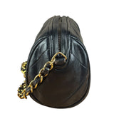 Chanel Black Quilted Leather CC Tassel Barrel Mini Chain Bag