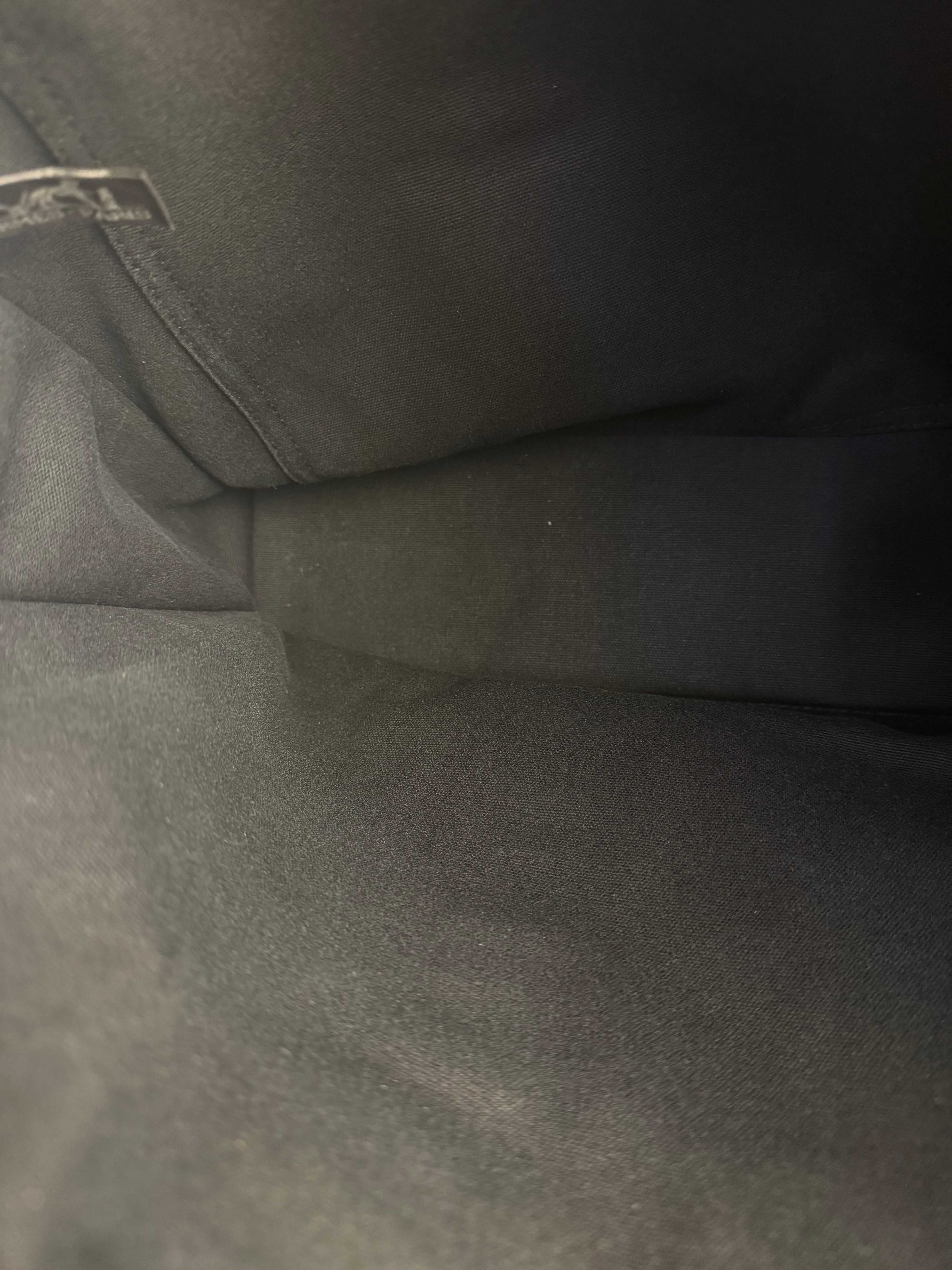 Hermes Fourre-Tout MM Canvas Black Tote