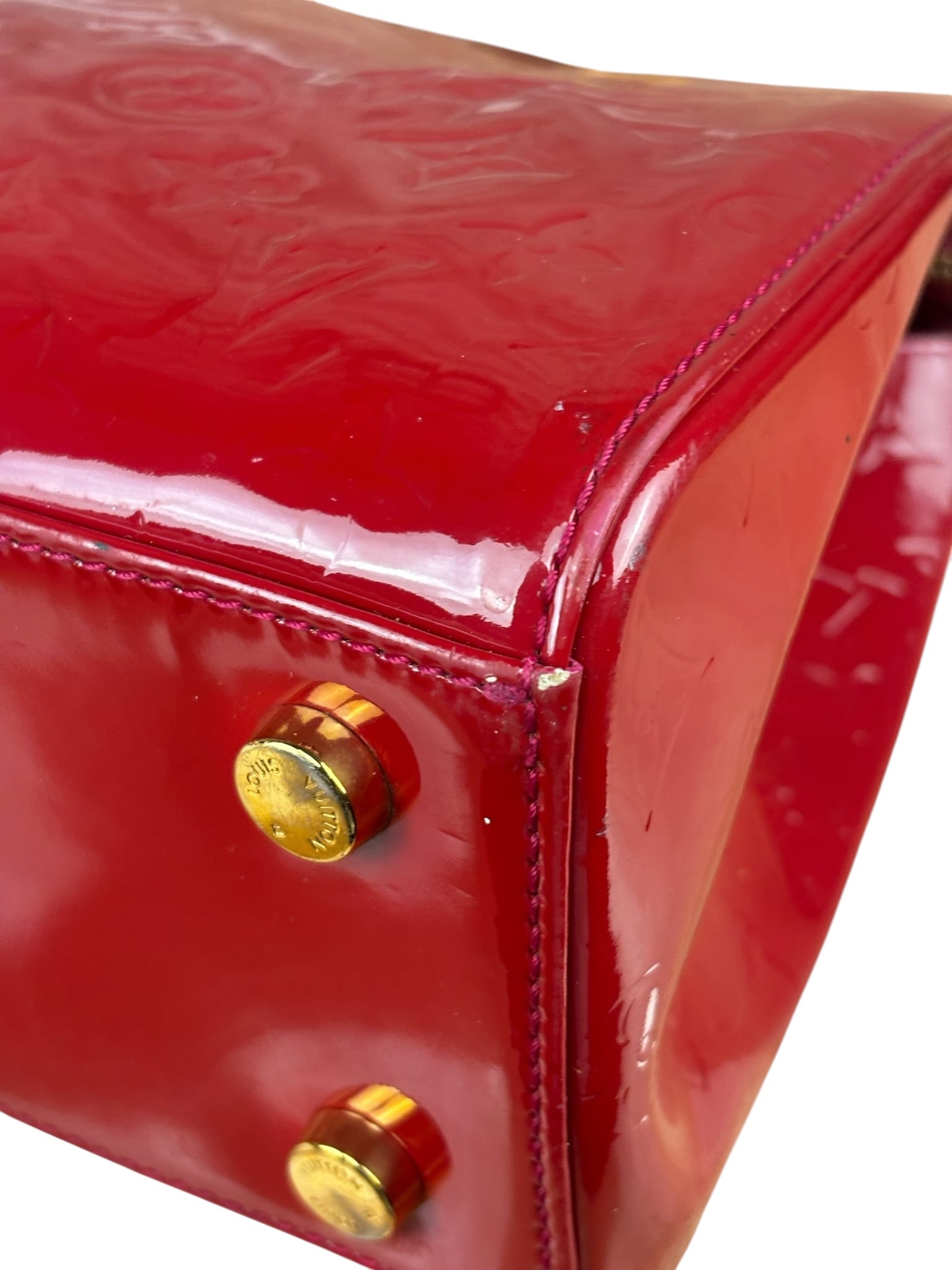 Louis Vuitton Red Vernis Brea Two-Way Bag PM