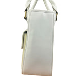 Burberry White Leather Multi-Pocket Handbag