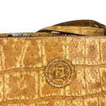 Fendi Vintage Crocodile-Embossed Leather Crossbody Bag