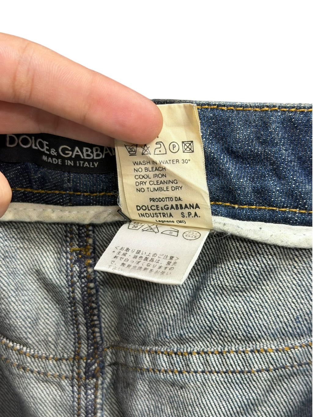 2003 Dolce & Gabbana Denim Italia Mini Skirt