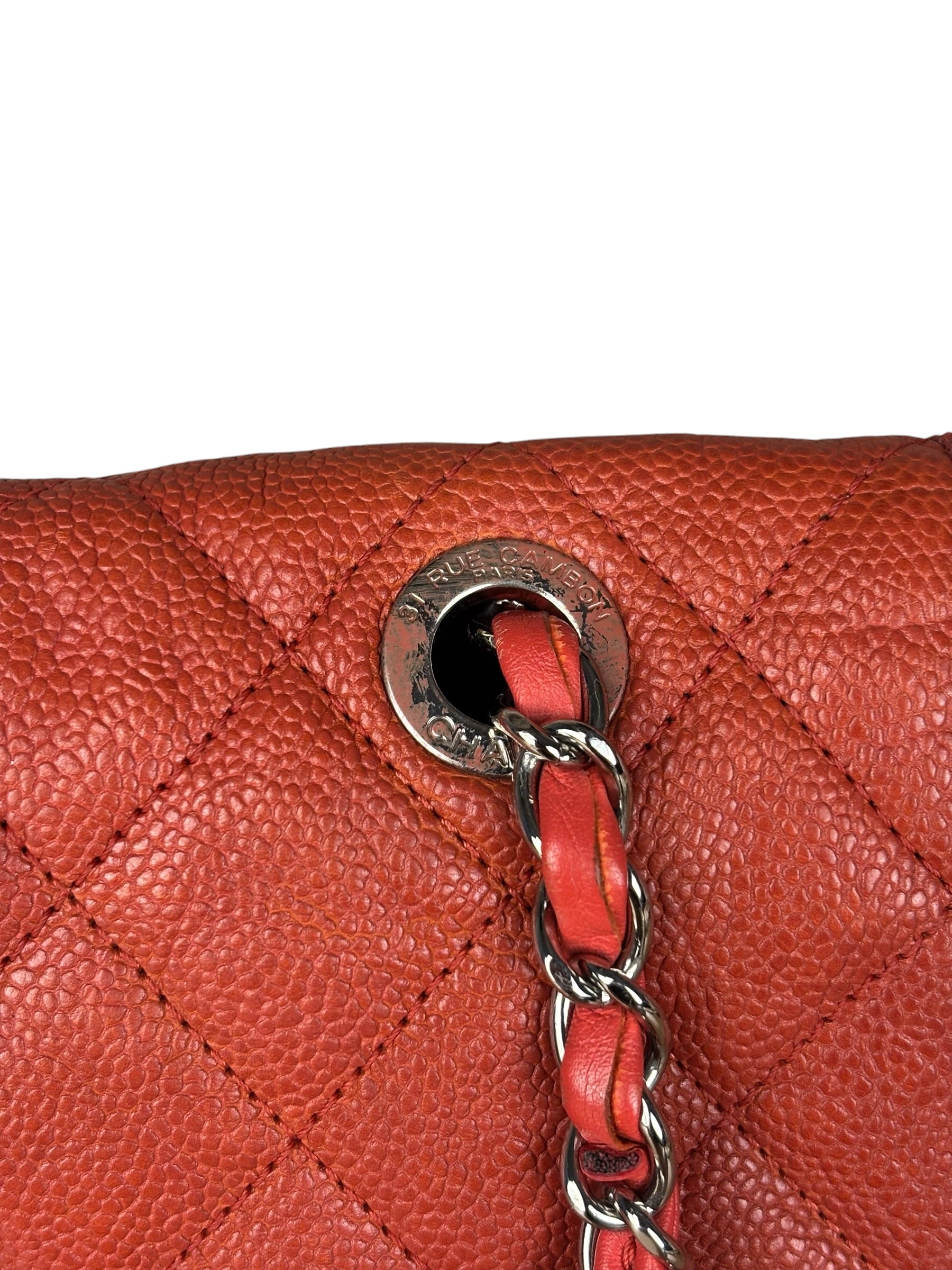 Chanel French Riviera Caviar Quilted Flap Bag Sunset 2011