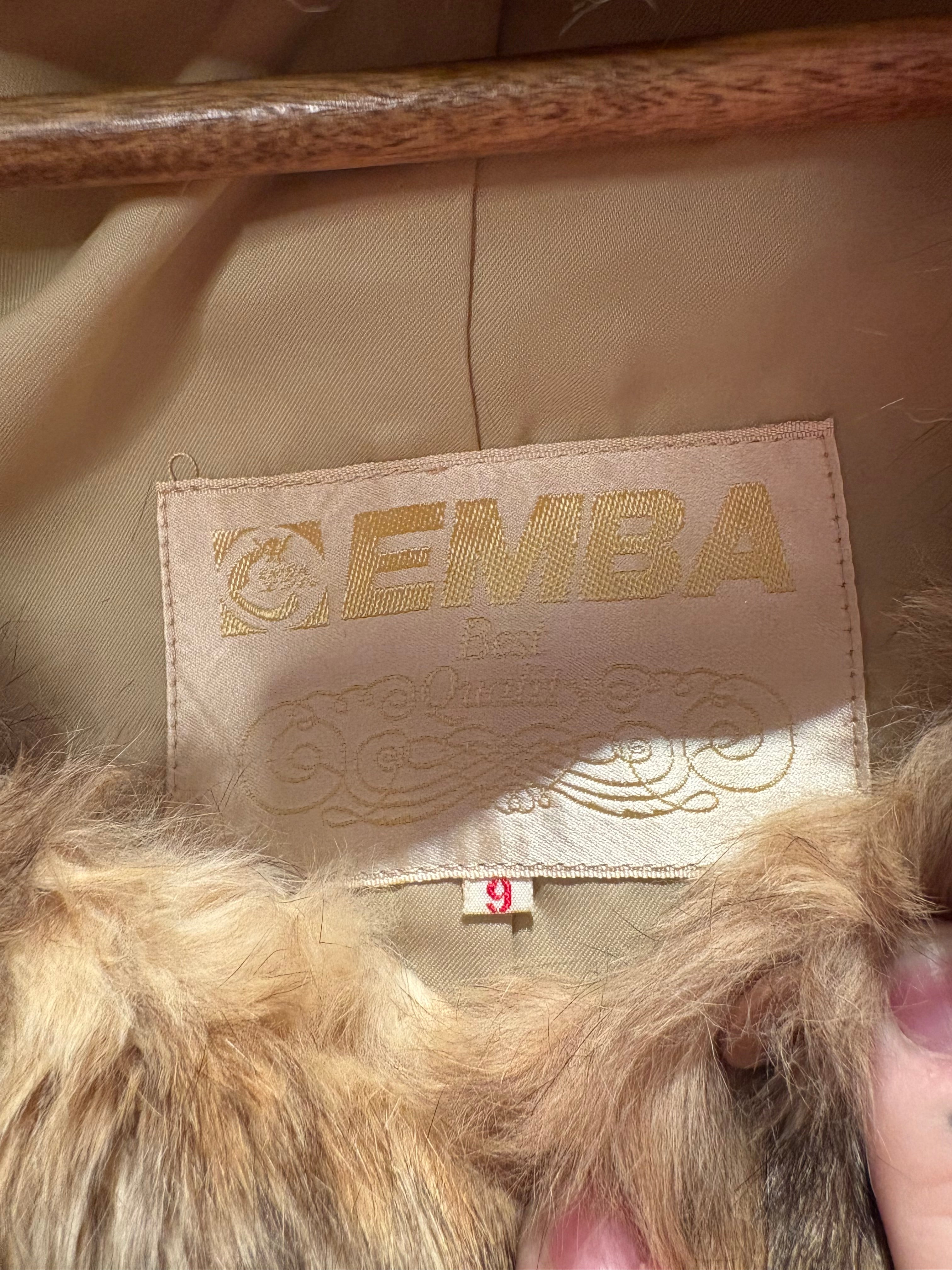 Emba Vintage Fur Lined Trench Coat