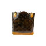 Louis Vuitton Black Vinyl/Leather Trim Cabas Ambre Tote PM
