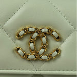 Chanel Green Quilted Leather 19 Flap Chain Card Holder 2021
