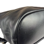 Givenchy Vintage Black Leather Nightinagale Braided Handles Hobo Bag