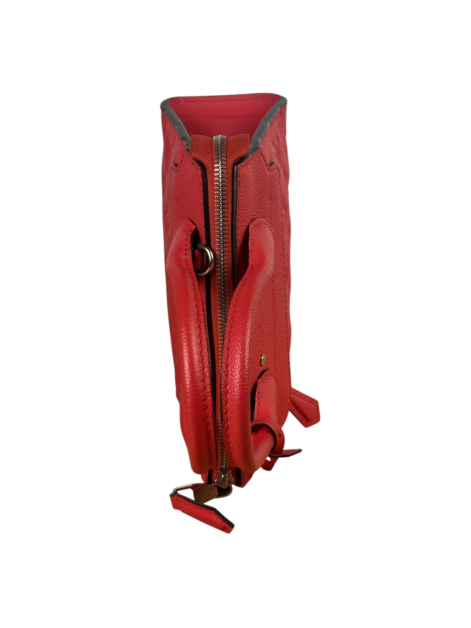 Louis Vuitton Red Monogram Empreinte Mini Pont-Neuf Two-Way Tote