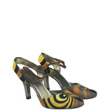 Fendi Vintage Embroidered Heels