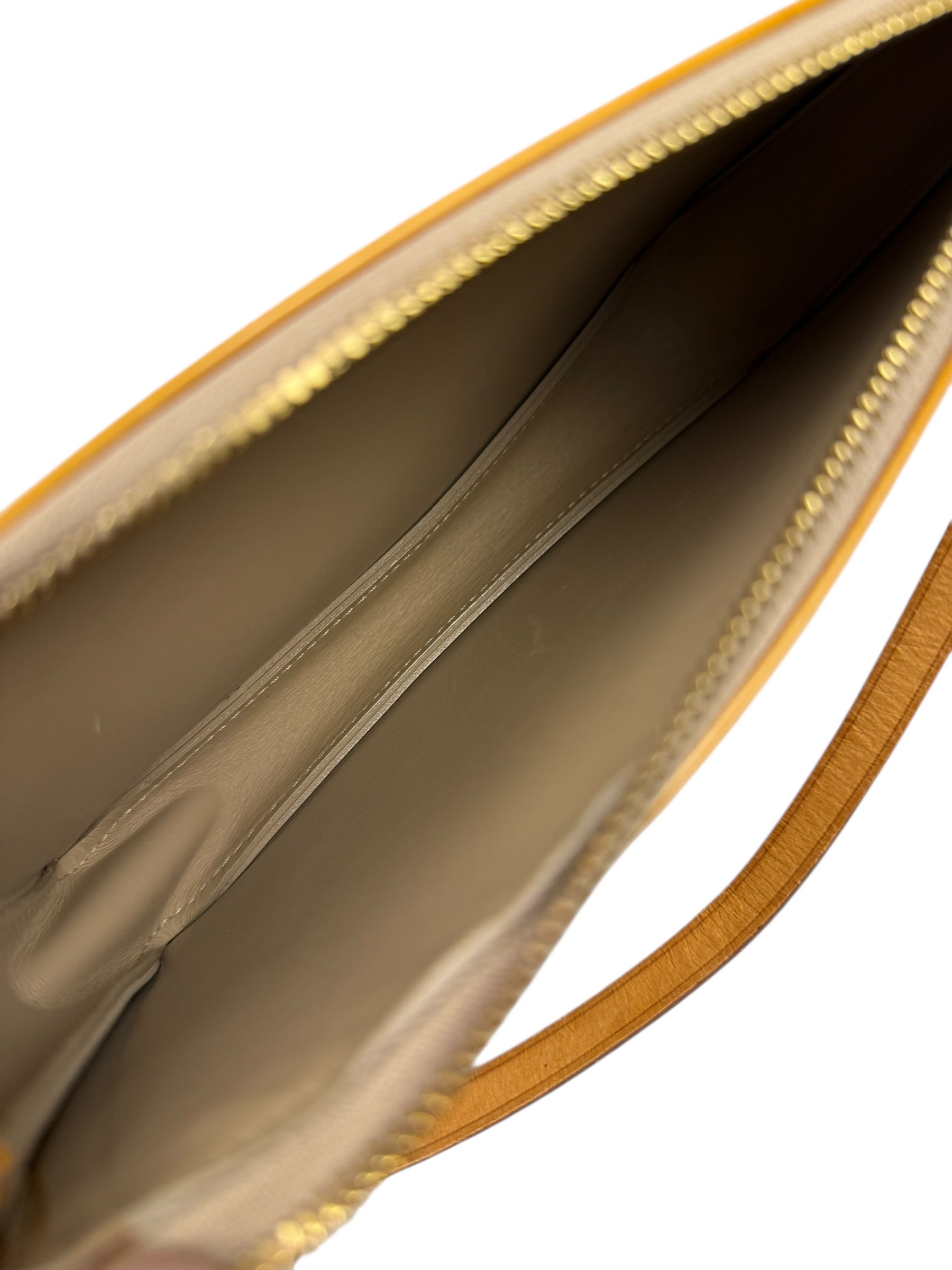 Louis Vuitton Monogram Vernis Pochette Yellow