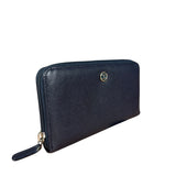 Chanel Navy Blue Long Zip Wallet