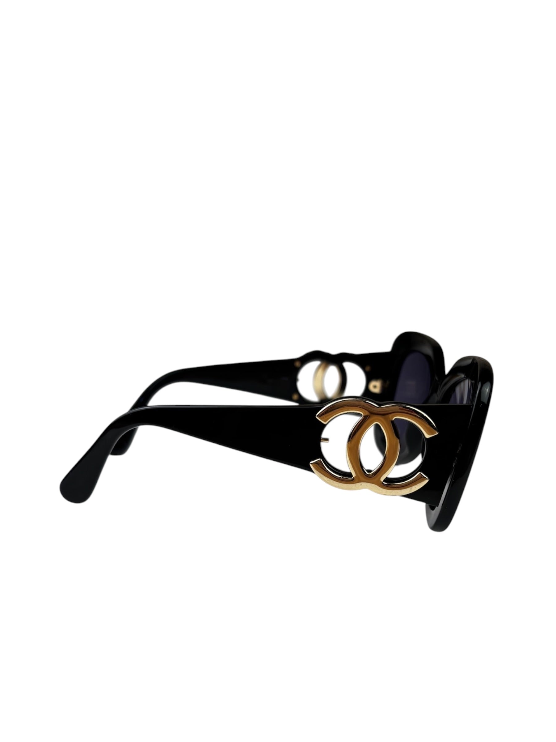 Chanel Black Oversized Sunglasses
