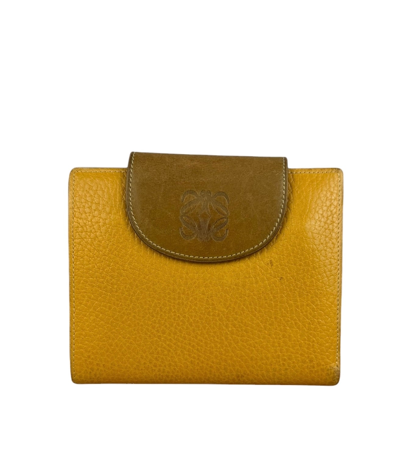Loewe Vintage Brown Anagram Trifold Wallet