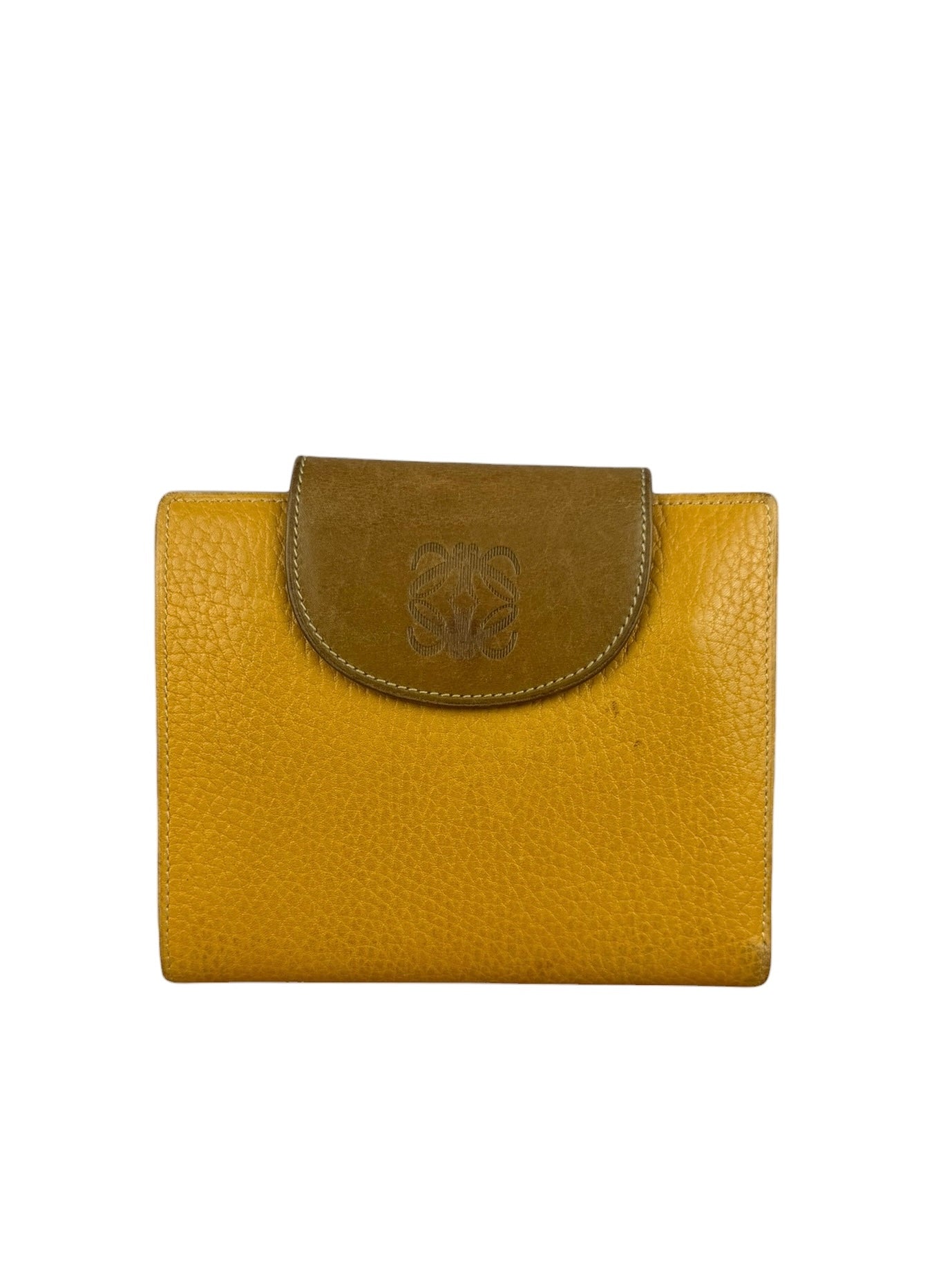 Loewe Vintage Brown Anagram Trifold Wallet