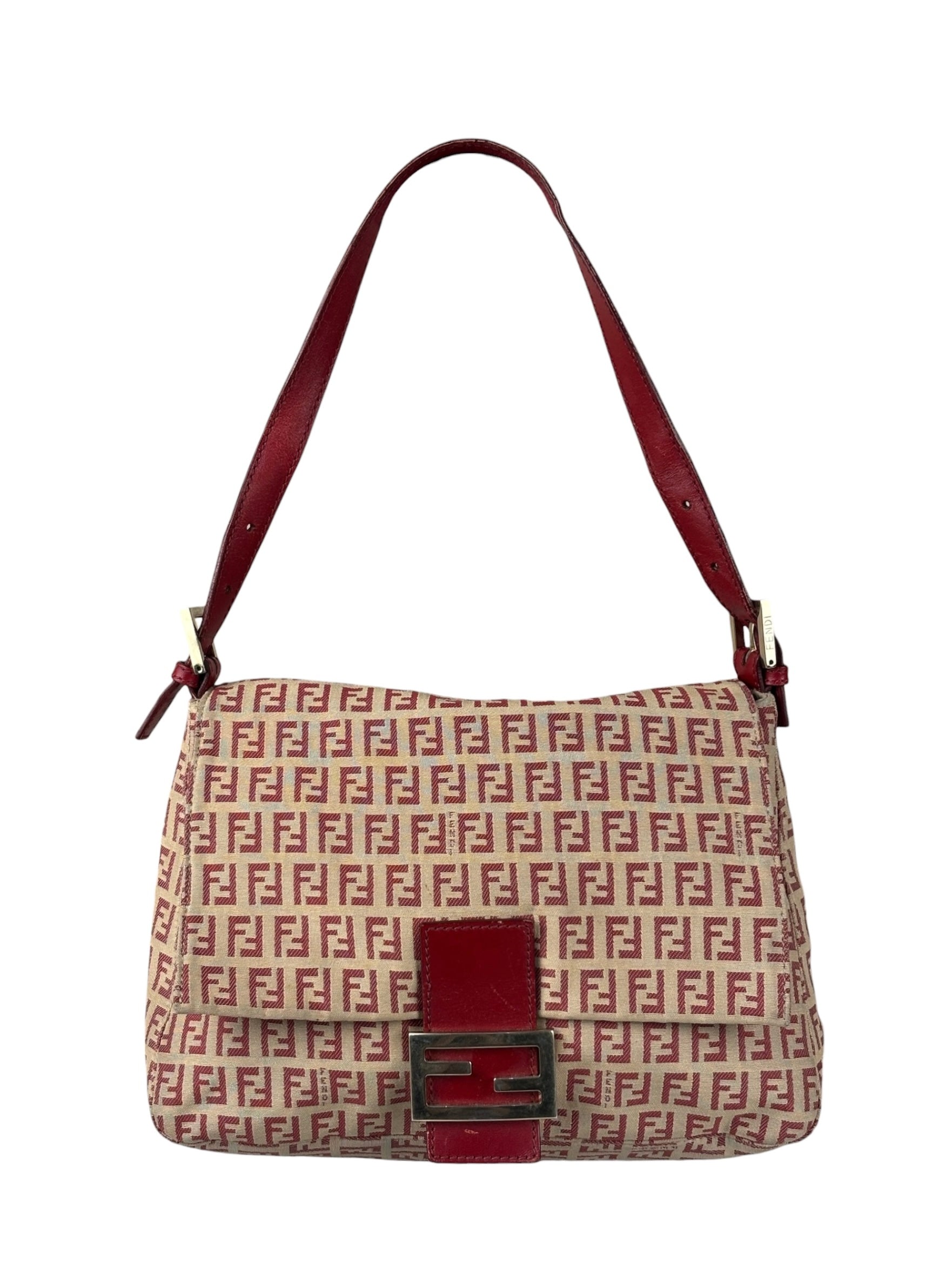Fendi Vintage Red FF Mamma Baguette