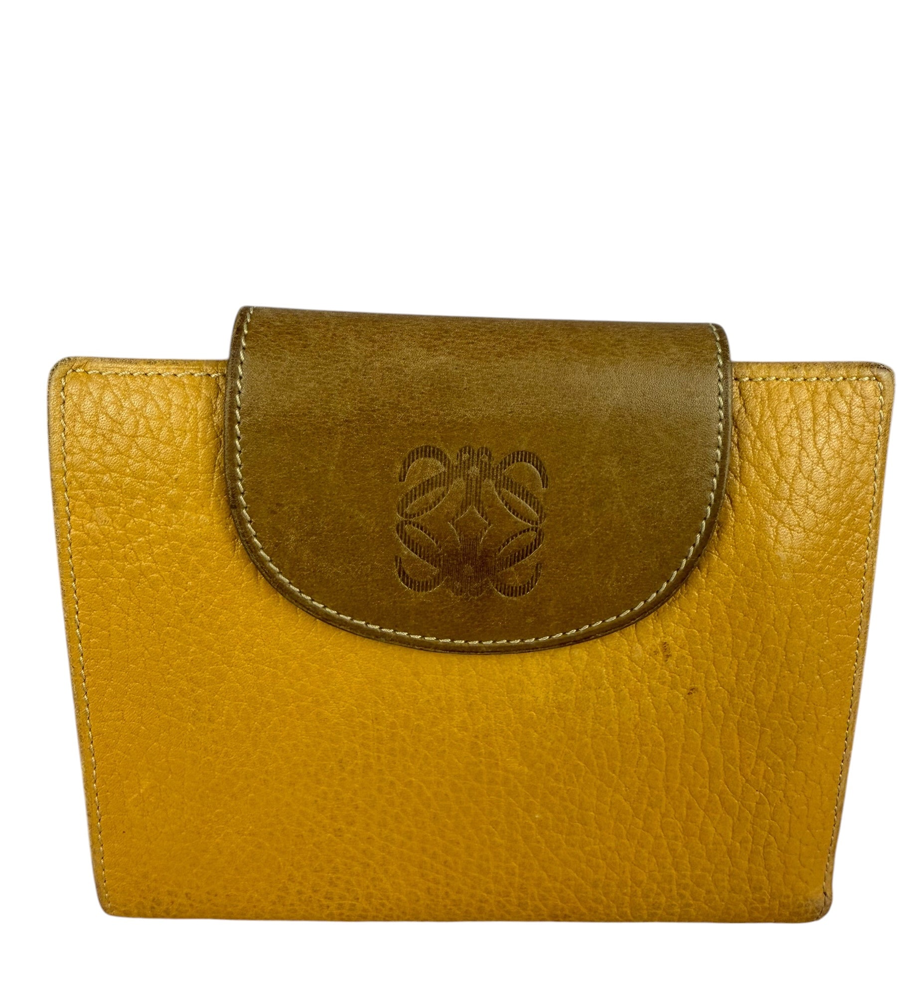 Loewe Vintage Brown Anagram Trifold Wallet