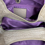 Coach Beige Maggie Croc Handbag