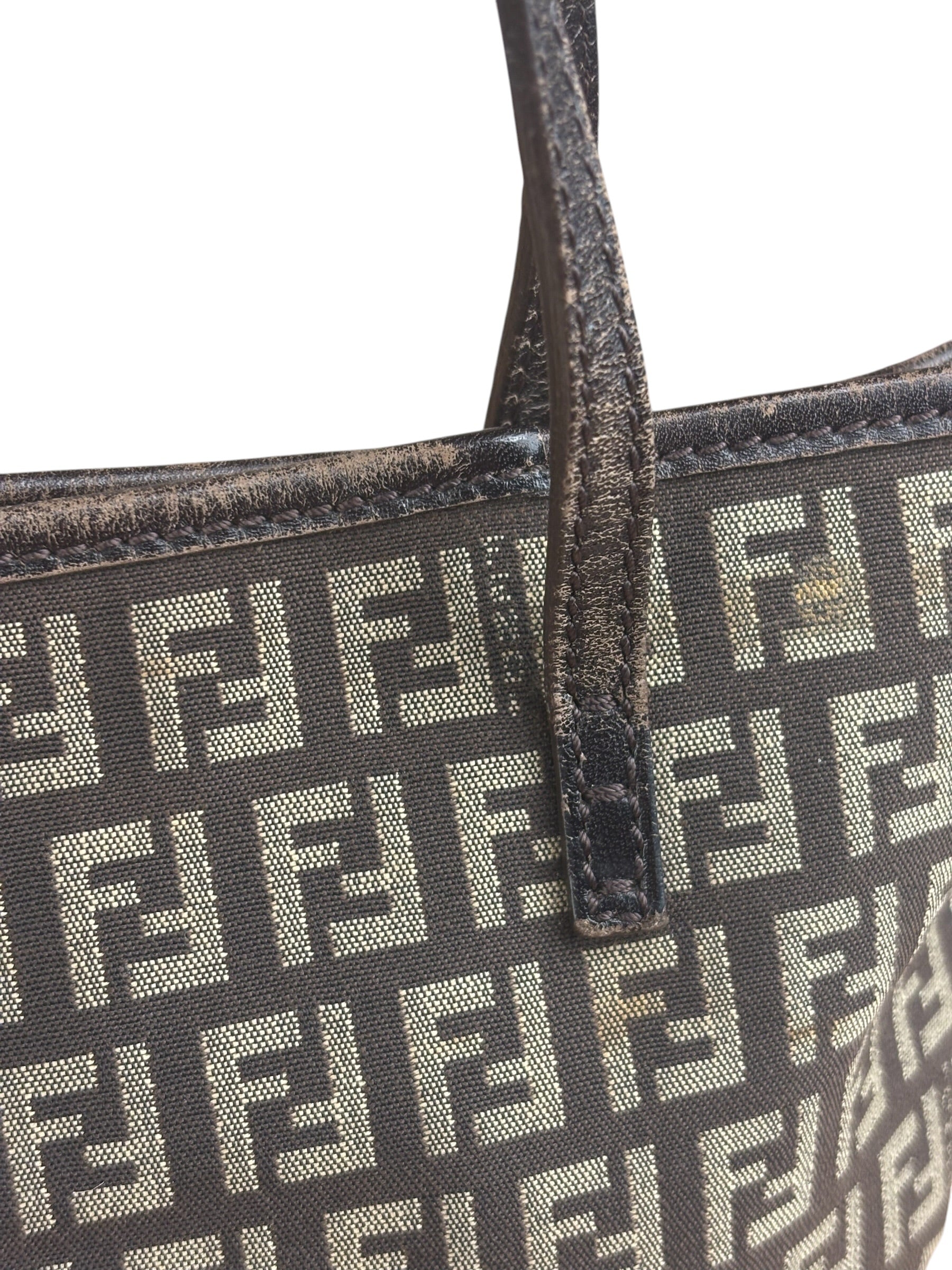 Fendi Vintage FF Zucchino Tote Bag