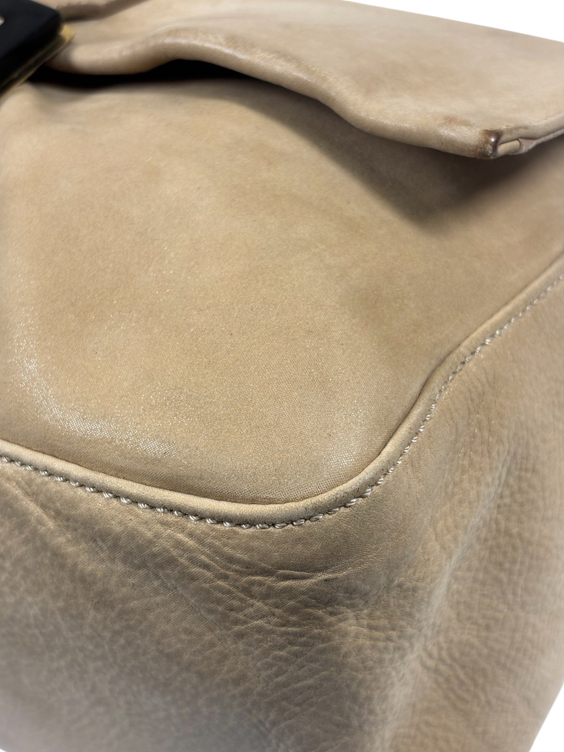 Fendi Beige Leather Mamma Baguette