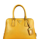Prada Saffiano Promenade Handbag Mustard