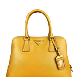 Prada Saffiano Promenade Handbag Mustard