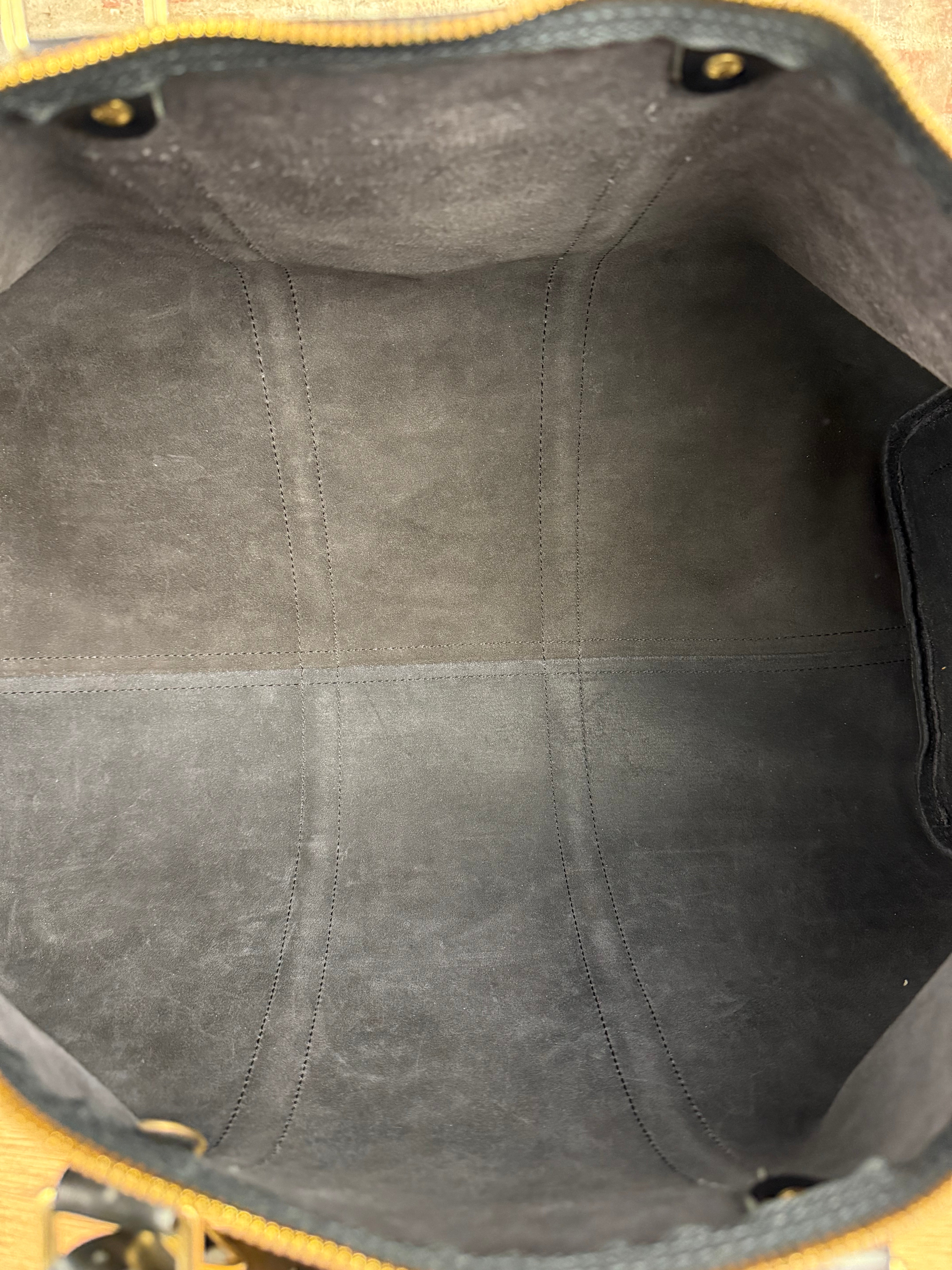 Louis Vuitton Noir Epi Leather Keepall 55