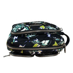 Prada Multicolor Nylon Leather Trim Frankenstein Print Pouch