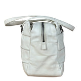 Chanel White Chocolate Bar Quilted Caviar LAX Bowler Bag 2004
