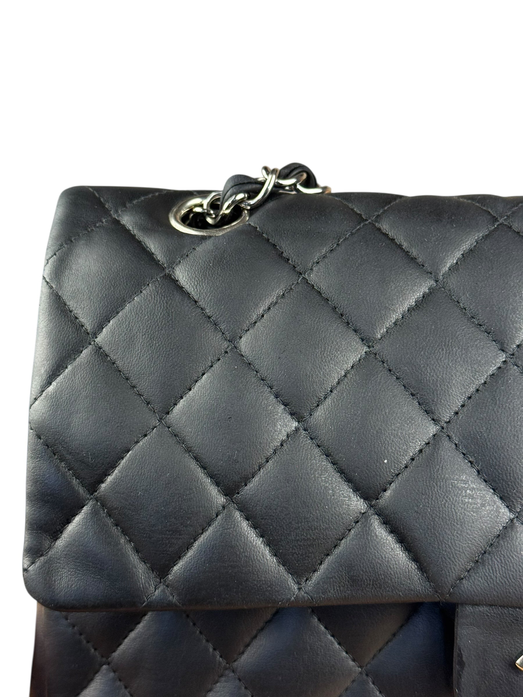 Chanel Classic Quilted Black Double Flap Bag 2003