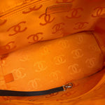 Chanel Brown Quilted Leather Cambon Ligne Shoulder Tote 2004
