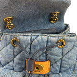 Coach Blue Denim Mini Tabby Backpack