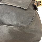 Fendi Black Leather Trim Mamma Baguette
