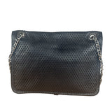 Chanel Black Perforated Leather Up in the Air Flap Bag 2012