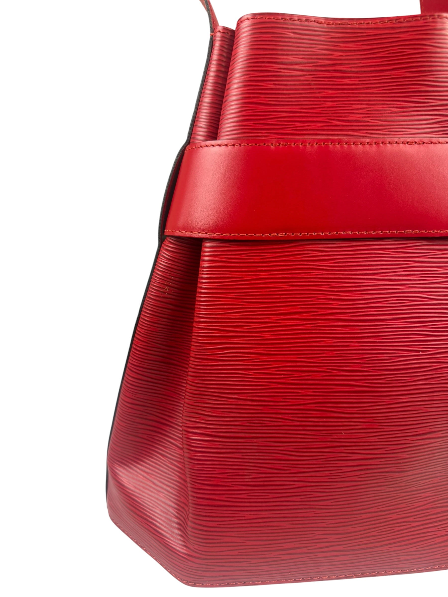 Louis Vuitton Red Epi Leather Castilian Sac D'Epaule Shoulder Bag