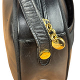 Salvatore Ferragamo Black Leather Vara Bow Crossbody Bag