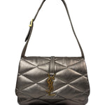 Saint Laurent Metallic Bronze Lambskin Quilted Le 57 Shoulder Bag