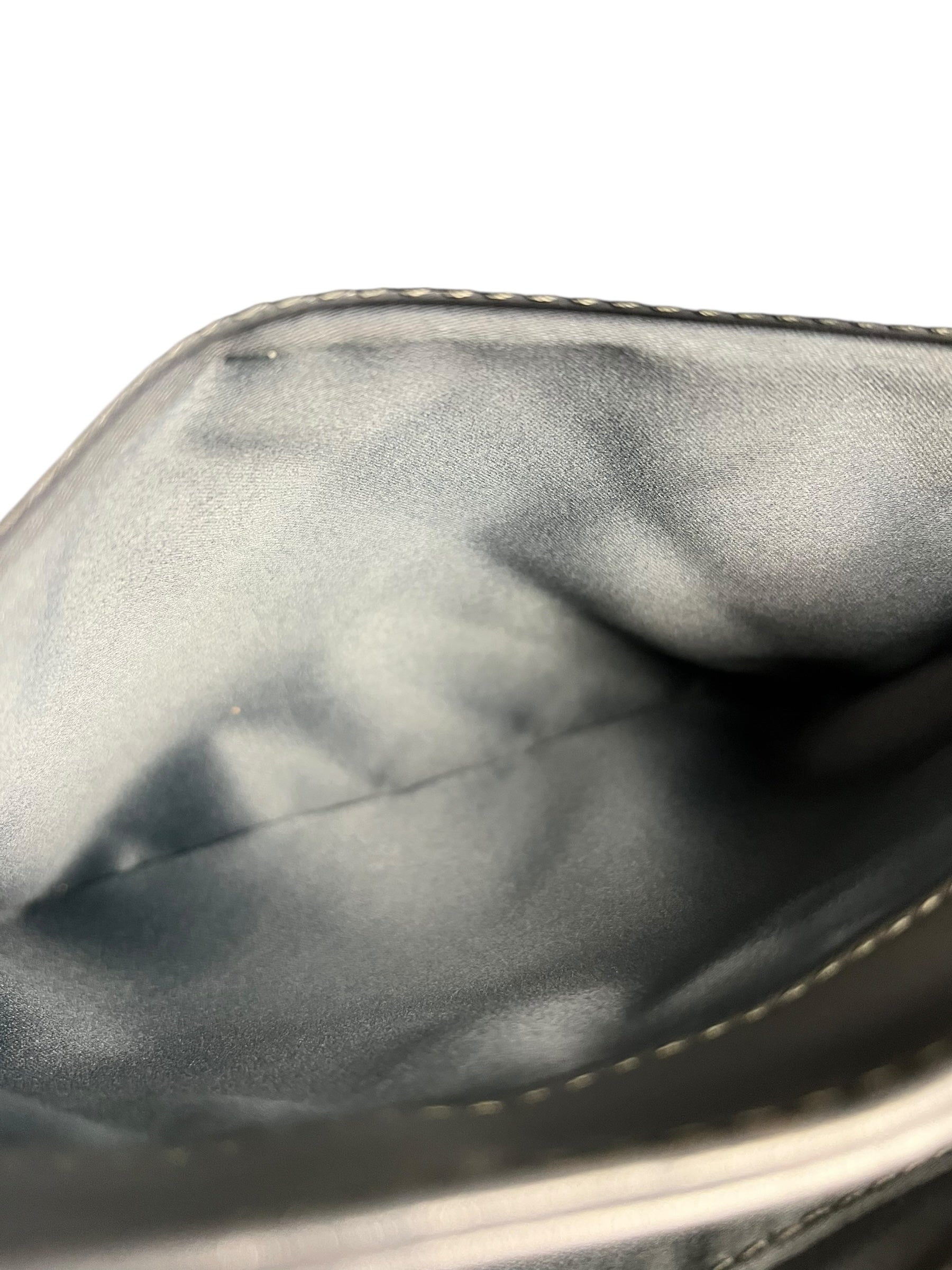 Chanel Dark Grey Quilted Leather Loop Flap Bag 2014