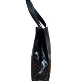 Celine Vintage Black Patent Leather Macdam Vernis Tote Bag
