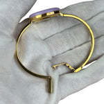 Gucci Vintage Gold 1100L Interchangeable Bezel Bangle