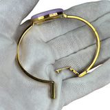 Gucci Vintage Gold 1100L Interchangeable Bezel Bangle