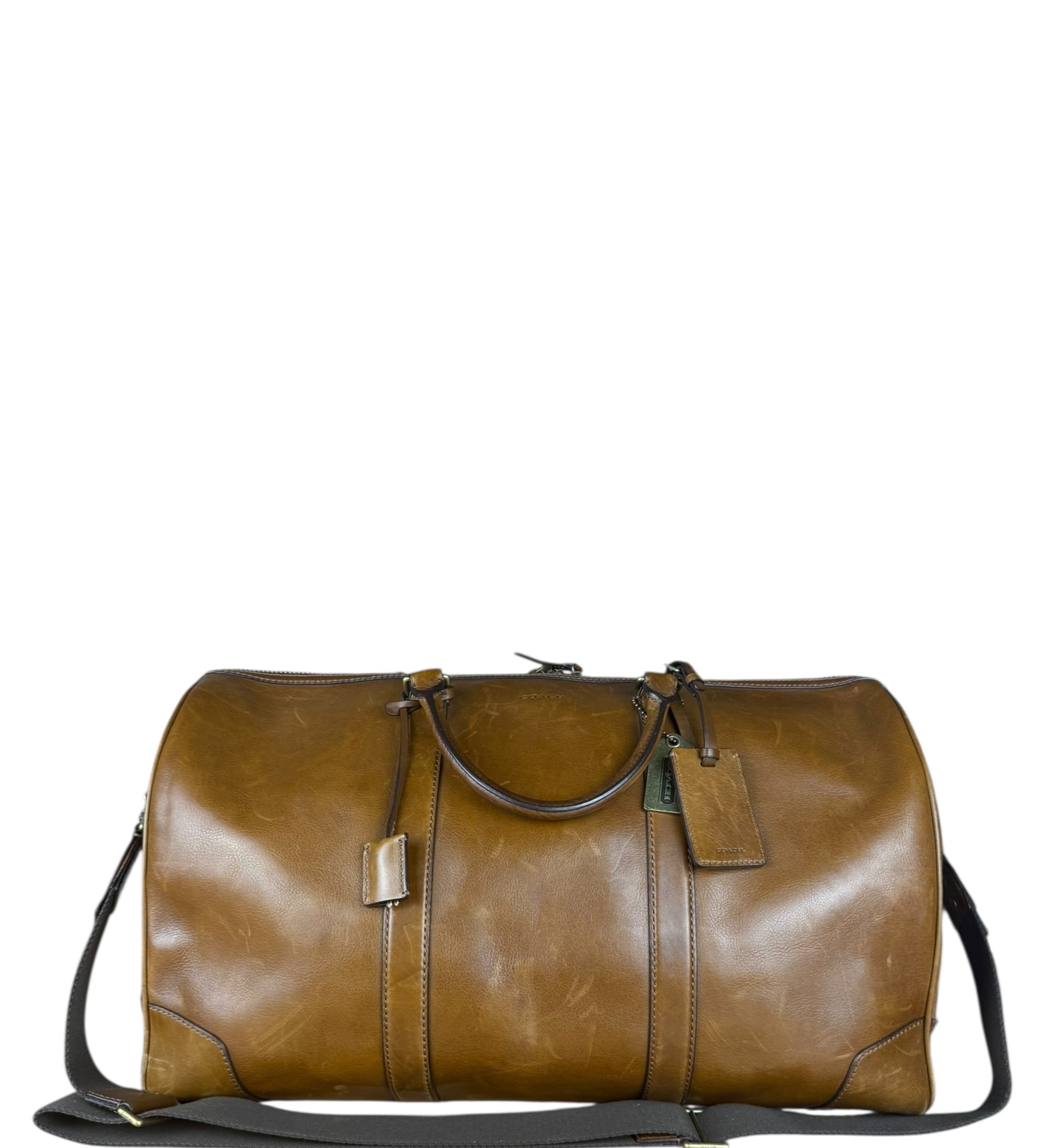 Coach Brown Leather Large Duffle